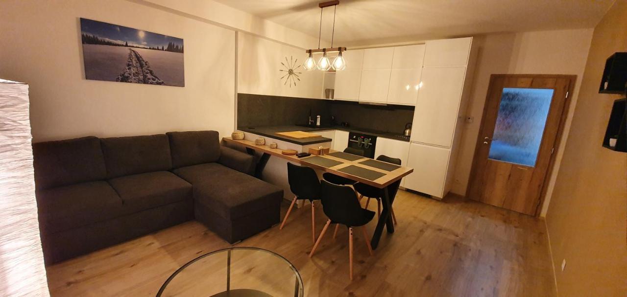 Apartman Nerudovka D 104, Finska Sauna, Garazove Stani Loucna pod Klinovcem Exterior photo